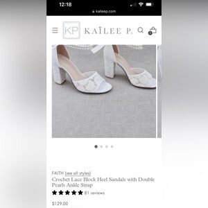 Kailee P wedding shoes